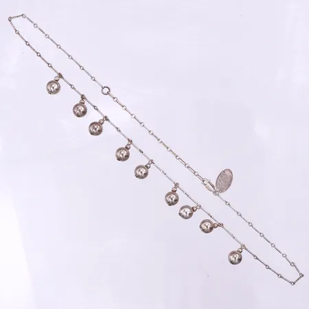 Collier Scoop,längd ca 38-45 cm,bredd 1.1-14 mm,silver 925/1000. Vikt: 10,1 g
