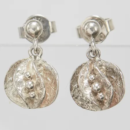 Örhängen Theresia Hvorslev för MEMA, Lidköping, 1979, 16x10mm, silver 925/1000 Vikt: 2,5 g