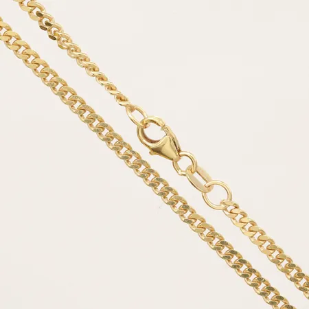 Kedja Pansar längd 50,5cm, bredd 2,5mm, 18K  Vikt: 12,5 g