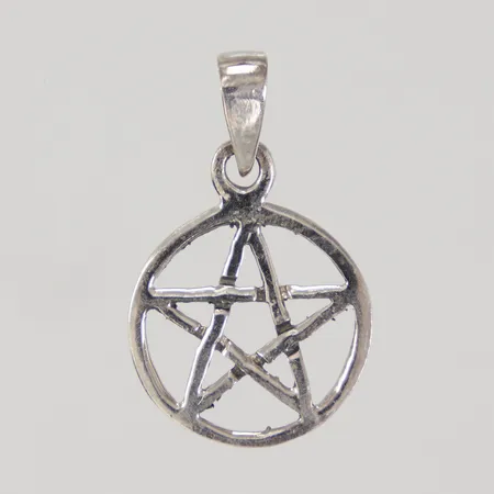 Hänge pentagram 25mm, bredd 17mm, silver 925/1000 Vikt: 1,6 g
