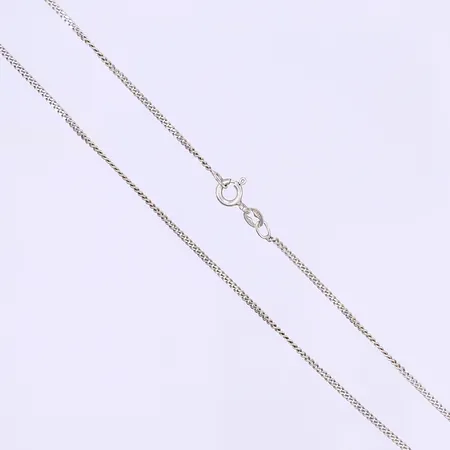 Halskedja Pansar längd 40cm bredd 1mm silver 925/1000 Vikt: 2,7 g