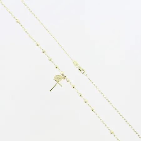 Collier 45cm bredd:1mm, hängen 7-17mm, ej avtagbara, förgyllt silver 925/1000 Vikt: 2,8 g