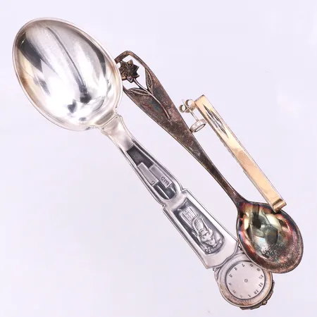 Diverse silverföremål 830/1000. Vikt: 48,6 g