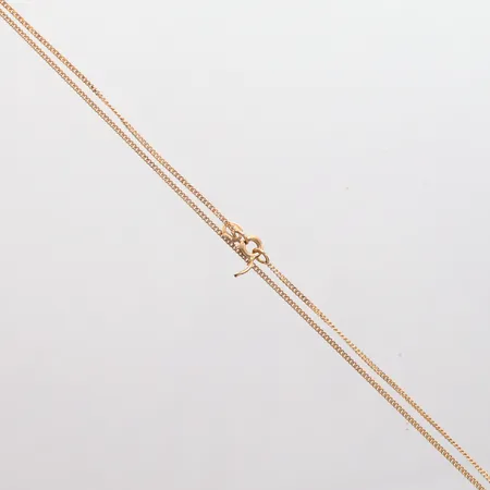 Kedja Pansar längd 42,5cm, defekt lås, 18K Vikt: 2,6 g