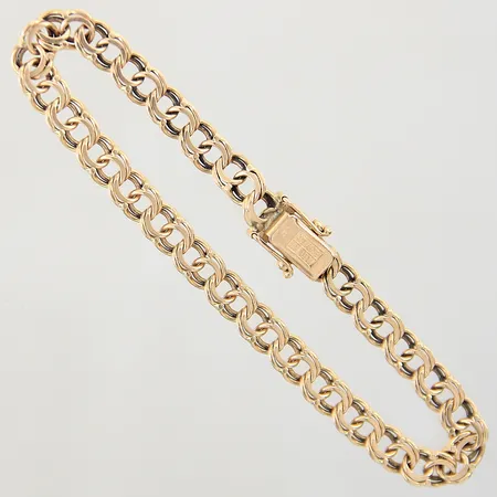 Armband Bismarck, längd 19cm, bredd 5,8mm, 18K  Vikt: 12,3 g