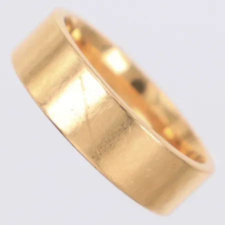 Ring slät Schalins stl:20½, bredd 7mm, repor, 18K Vikt: 13,1 g