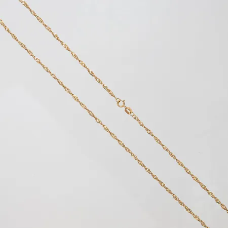 Kedja Singapore längd: 42cm, bredd: 2mm, GFAB, 18K Vikt: 3,3 g