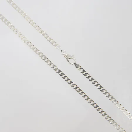 Kedja pansar längd ca 50cm, bredd 5mm, silver 925/1000 Vikt: 27,5 g