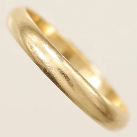 Ring slät stl:17, bredd 3mm, gravyr, 18K Vikt: 2,3 g