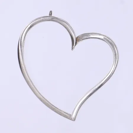 Hänge hjärta 5x5cm silver 925/1000 Vikt: 6,4 g