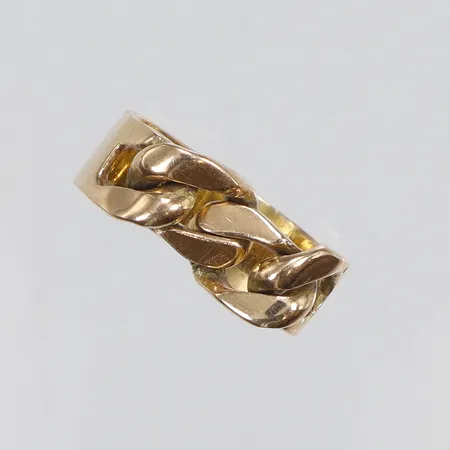 Ring Pansar stl:16 bredd 6mm, 18K Vikt: 5,6 g