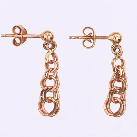 Örhängen paret Bismarck,höjd ca 22.3 mm,18k. Vikt: 1,5 g