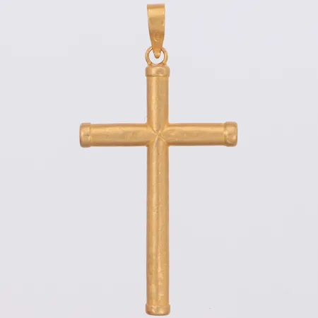 Hänge kors längd 42mm, bredd 21,3mm, bucklor, 18K Vikt: 1,4 g