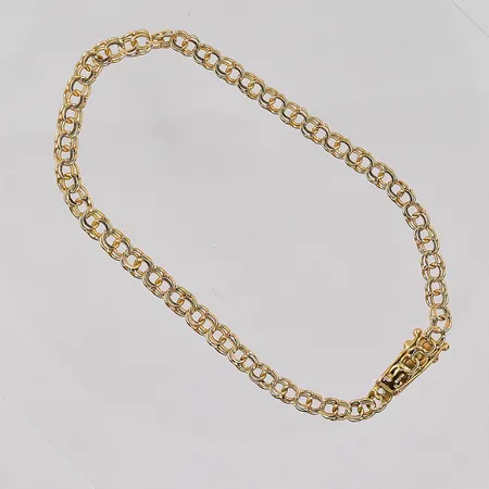 Armband Bismarck längd 19cm defekt länk 18K Vikt: 5,4 g