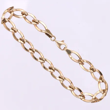 Armband Guldfynd AB,längd ca 18 cm,bredd 6.4 mm,18k. Vikt: 5,4 g