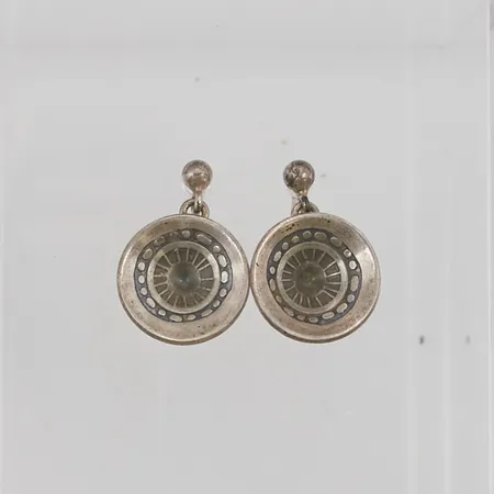 Ett par örhängen 18mm 925/1000 Silver 3,3g.