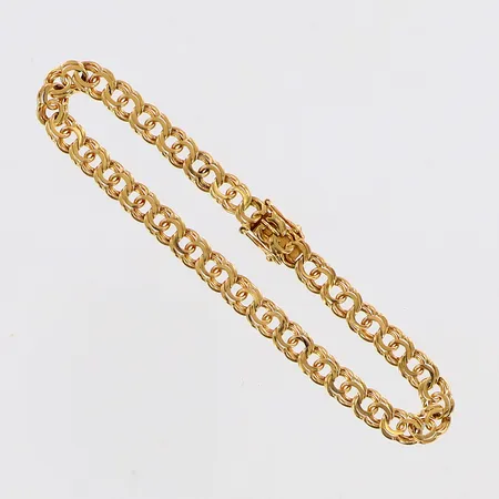 Armband Bismarck 18,5cm bredd:6mm, 18K  Vikt: 9,9 g