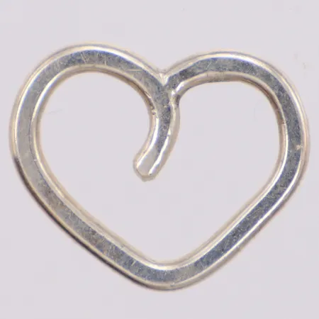 Hänge hjärta längd 16,2mm, bredd 19,8mm, silver 925/1000 Vikt: 1,8 g