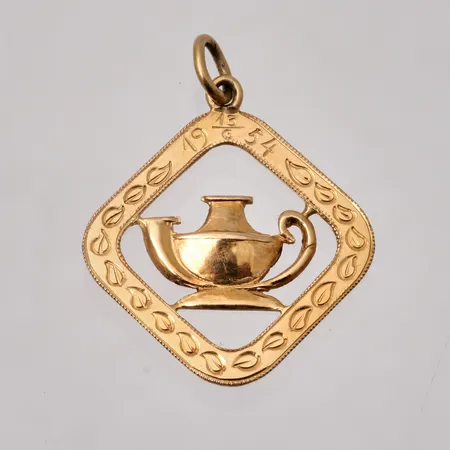 Hänge 20,6x26,5mm, 18K guld, 1,46g.