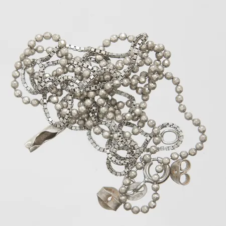 Diverse silver defekta silver 925/1000 Vikt: 6,5 g