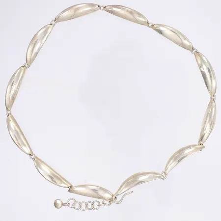 Halscollier GFAB längd 40cm bredd 8mm silver 925/1000 Vikt: 45,3 g