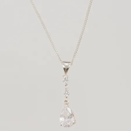 Kedja med hänge 39-44cm 925/1000 Silver 2,7g.