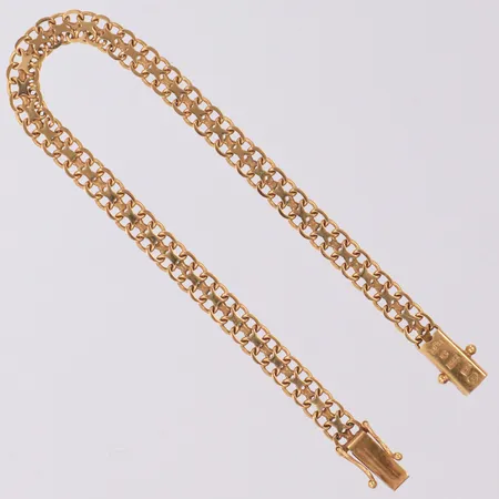 Armband X-länk längd 18,5cm, bredd 5,3mm, 18K Vikt: 7,5 g