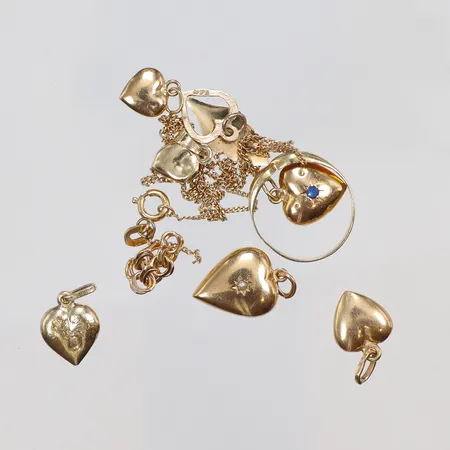 Diverse guld delvis defekt 18K Vikt: 8,6 g