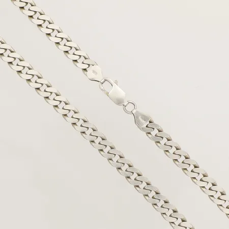 Kedja Pansar längd 50,5cm, bredd 7mm, GHA, silver 925/1000  Vikt: 46,4 g