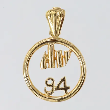 Hänge 94 ca Ø17mm höjd 26mm 18K Vikt: 1,7 g