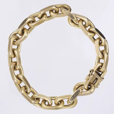 Armband Ankar längd 24cm bredd 10mm repor 14K Vikt: 120 g