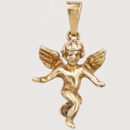 Hänge ängel förgylld längd 25mm, inklusive ögla, bredd 15mm, 925/1000 silver Vikt: 1,8 g