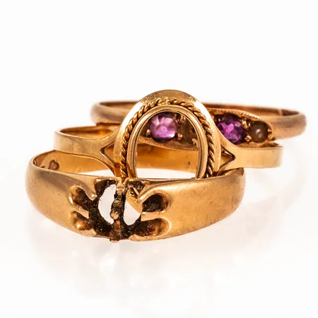 Diverse defekt guld 18K 5,0g. 