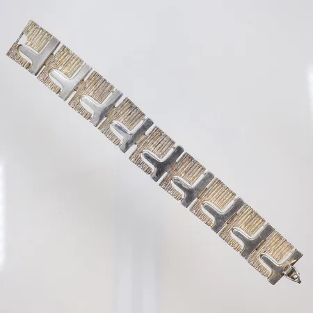 Armband mönstrat 19,5cm bredd 23mm silver 925/1000 Vikt: 53,1 g