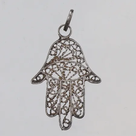Hänge Fatimas hand 16x30mm ostämplat silver  Vikt: 0,8 g