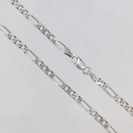 Kedja Figaro 50,5cm bredd 3mm silver 925/1000 Vikt: 11,7 g