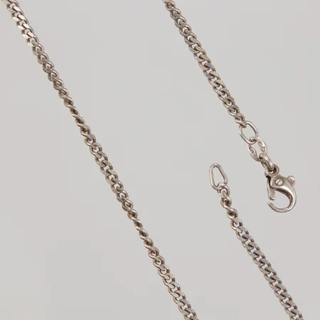 Kedja Pansar 61cm, bredd 2mm, defekt vid lås, Silver 925/1000 Vikt: 11,5 g