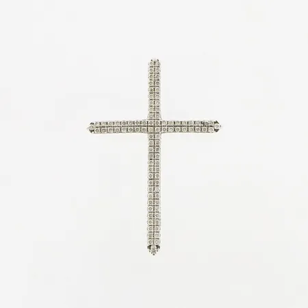 Kors med stenar 23x33mm, silver 925/1000 Vikt: 3,6 g