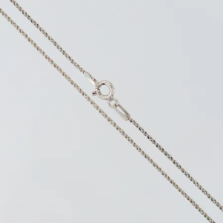 Kedja längd ca 45cm, bredd 1mm, 925/1000 silver Vikt: 2,1 g