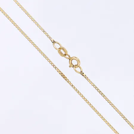 Halskedja Balestra modell Venezia längd 44cm bredd 1mm något missfärgad 18K Vikt: 4,3 g