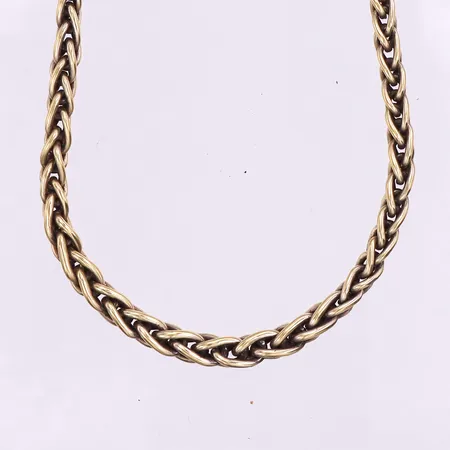 Collier längd ca 49 cm,bredd ca 3.5-6.4 mm,silver 800/1000. Vikt: 40,8 g