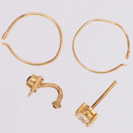 Diverse guld defekt 18K  Vikt: 1,7 g