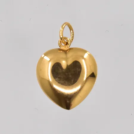 Hänge hjärta längd 16mm bredd 11,9mm ihålig 18K Vikt: 0,8 g