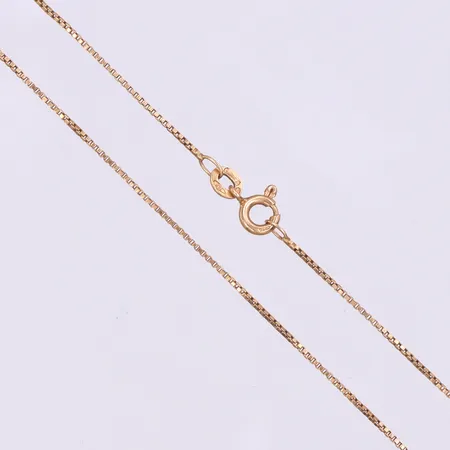 Collier Venezia,längd ca 39.5 cm,bredd 0.9 gram. Vikt: 2,4 g