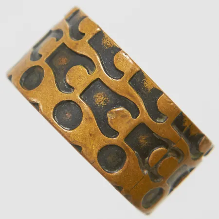 Ring brons Pentti Sarpaneva Finland, stl:17, bredd: 10mm