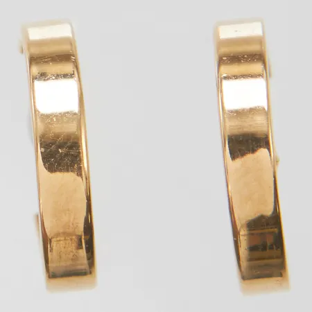 Örhängen creoler skeva buckliga, 14K Vikt: 1 g