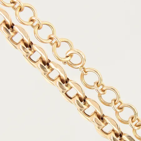Collier längd 41,5cm bredd 6,2-7,4mm 18K Vikt: 21,3 g