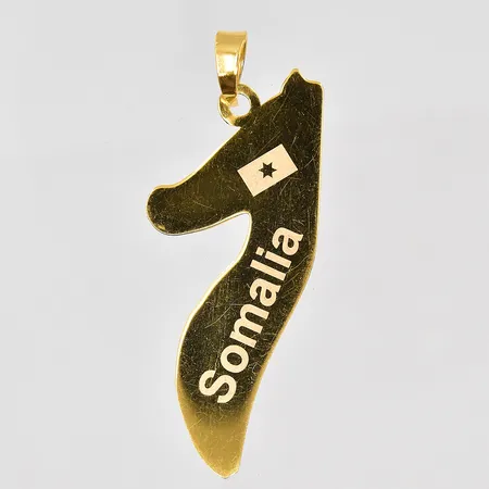 Hänge Somalia längd ca 53mm, repig 21K Vikt: 4,2 g