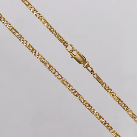 Kedja Figaro längd 54cm bredd 2,8mm 22K Vikt: 15 g