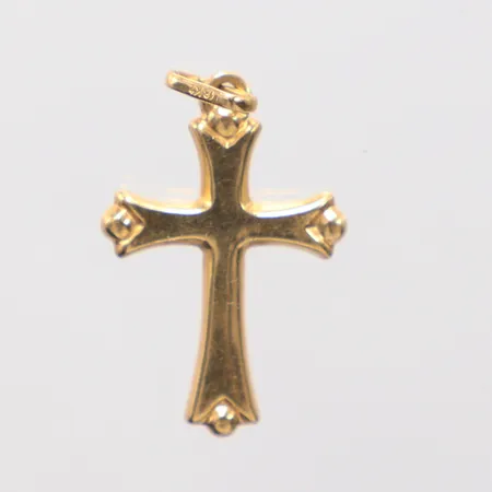Hänge kors längd 2,5cm, bredd 14,2mm, 18K Vikt: 0,6 g